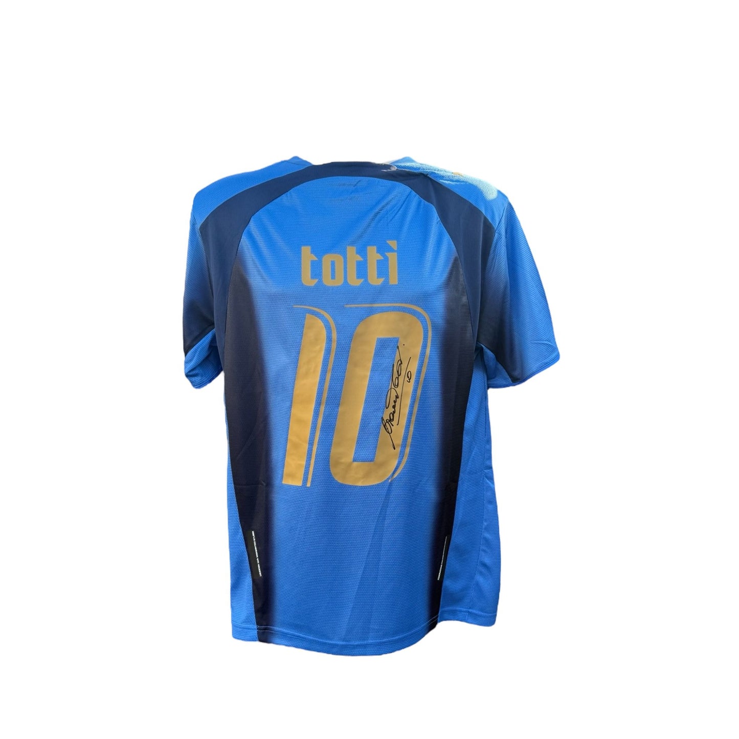 Francesco Totti signed Italy 2006 shirt
