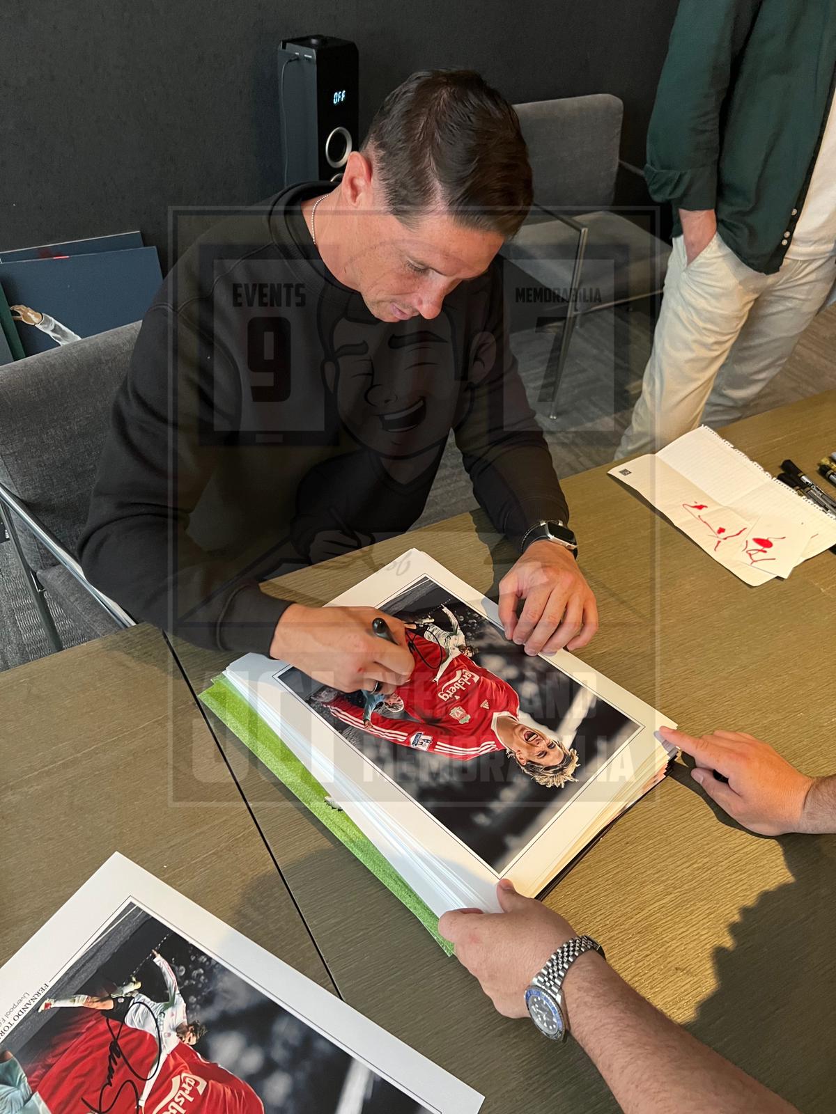 Fernando Torres signed 16x12 Montage