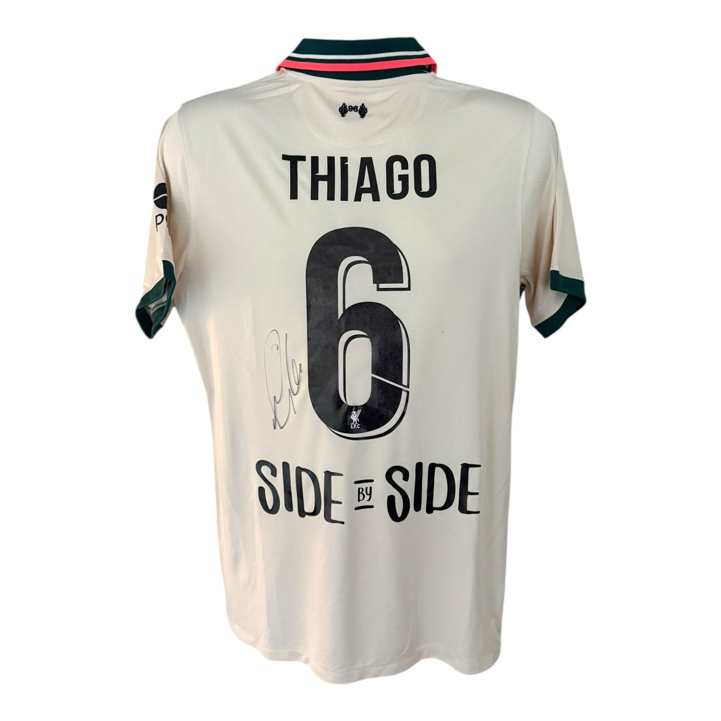 Thiago Alcantara hand signed Liverpool 21/22 away Shirt