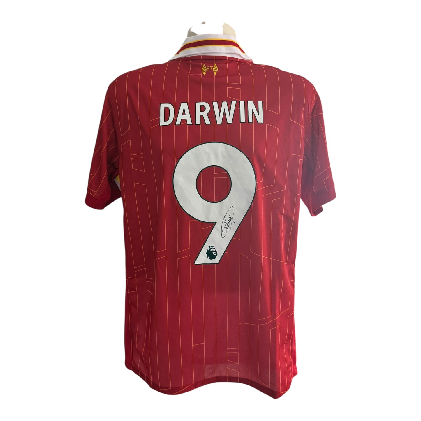 Darwin Nunez hand signed 24/25 Home shirt