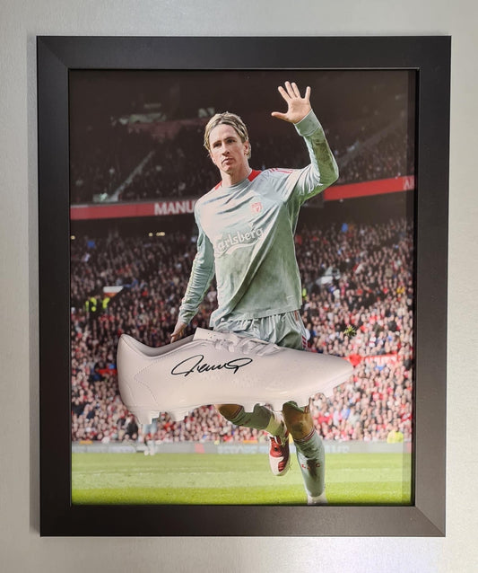 Fernando Torres signed boot - Black