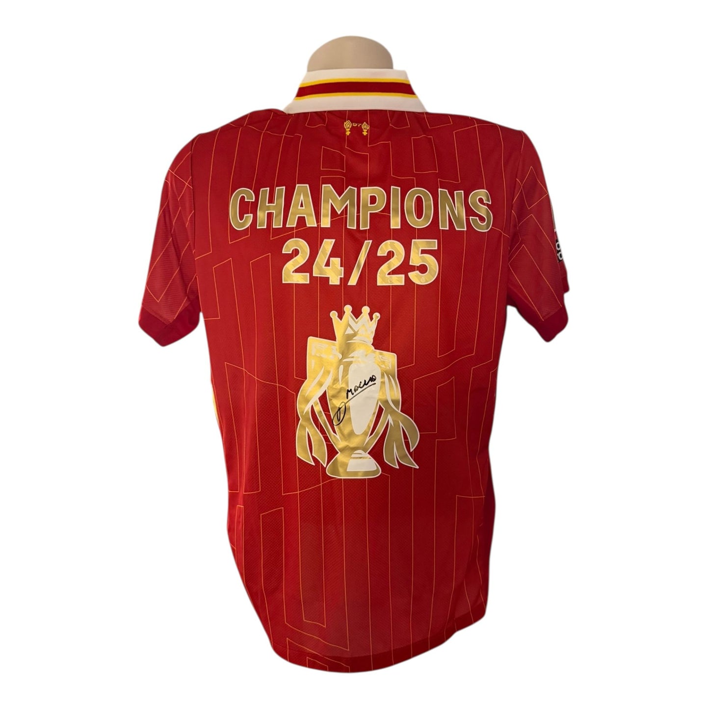 Alexis Mac Allister hand signed Champions shirt