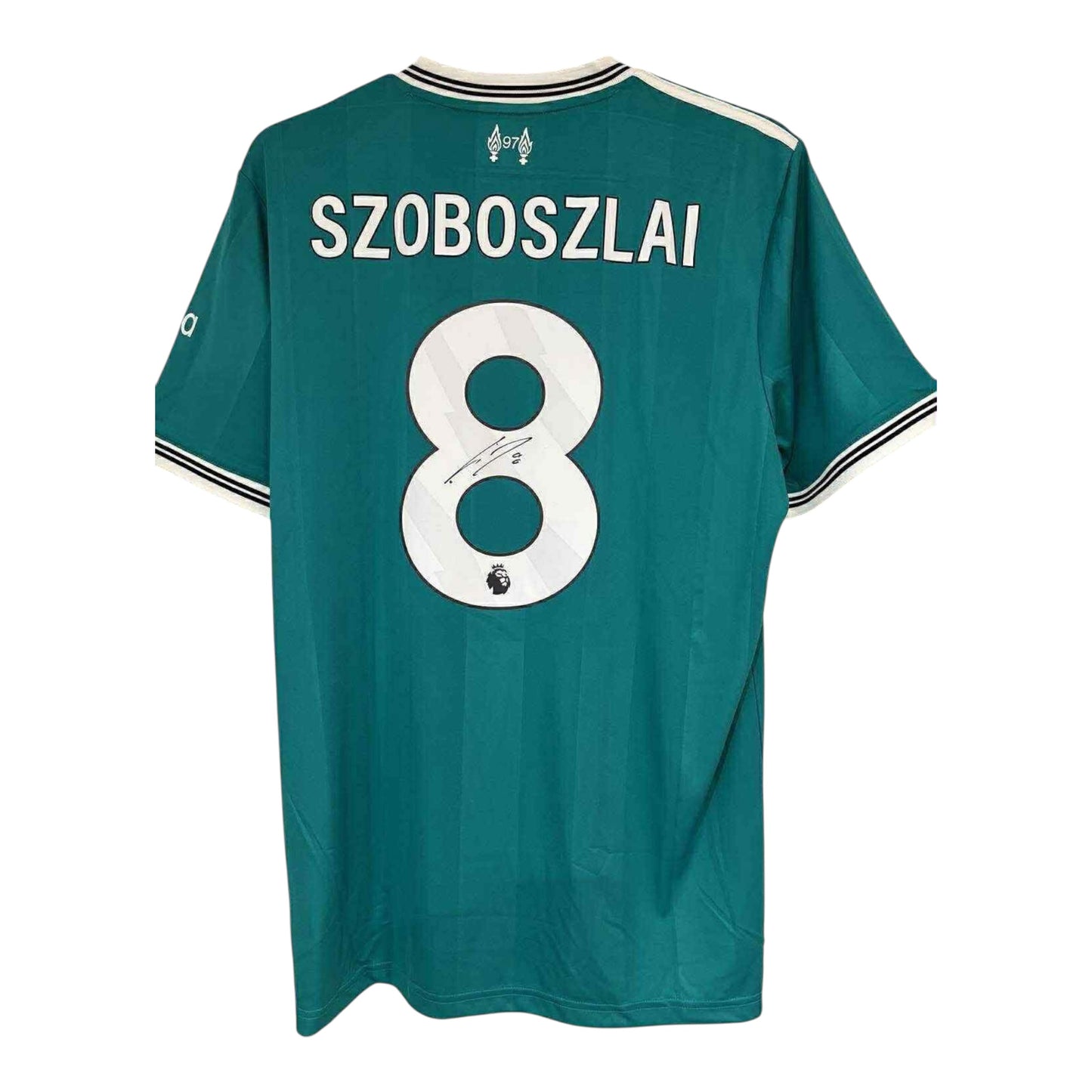 Dominik Szoboszlai hand signed 25/26 Third shirt