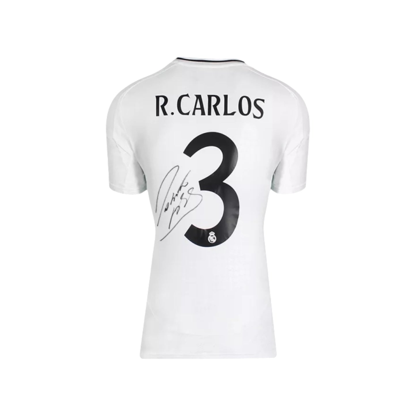 Pre order - Roberto Carlos hand signed Real Madrid shirt