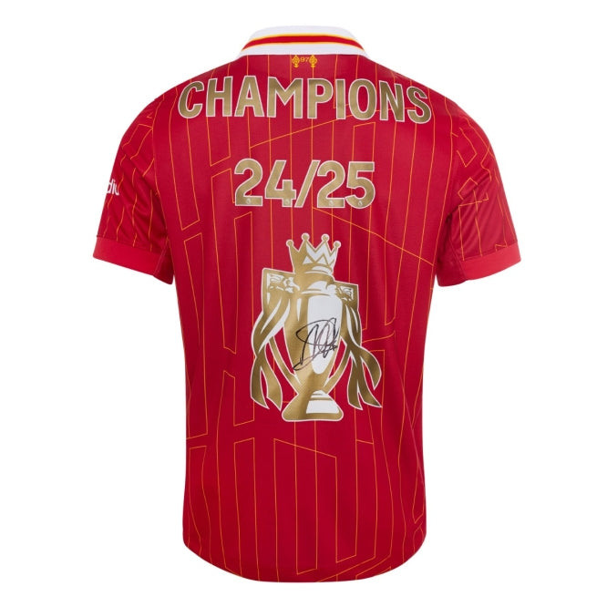 Arne Slot hand signed Champions shirt