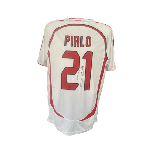 Andrea Pirlo hand signed AC Milan Away shirt