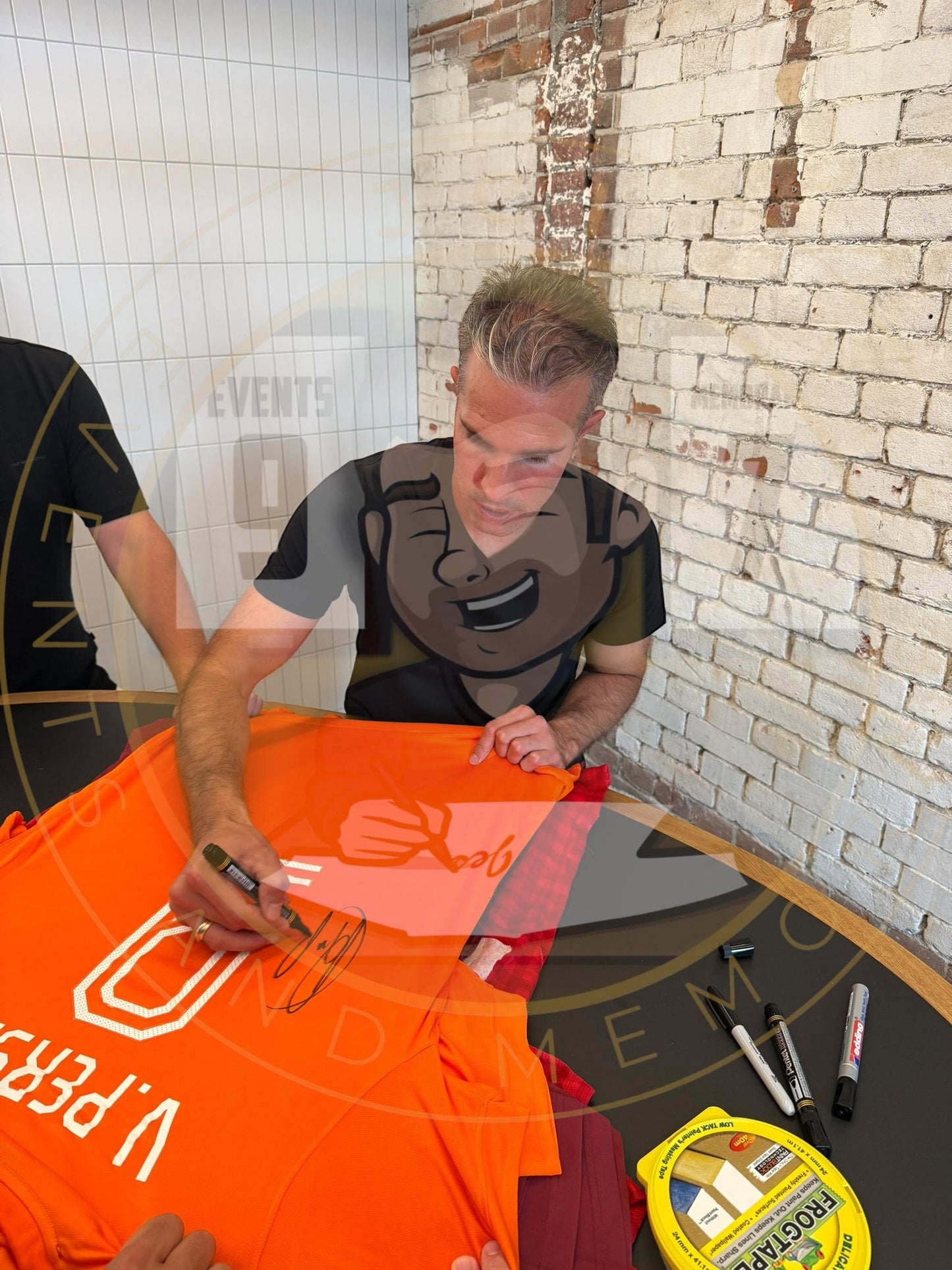 Robin Van Persie Hand signed Netherlands 2014 home shirt