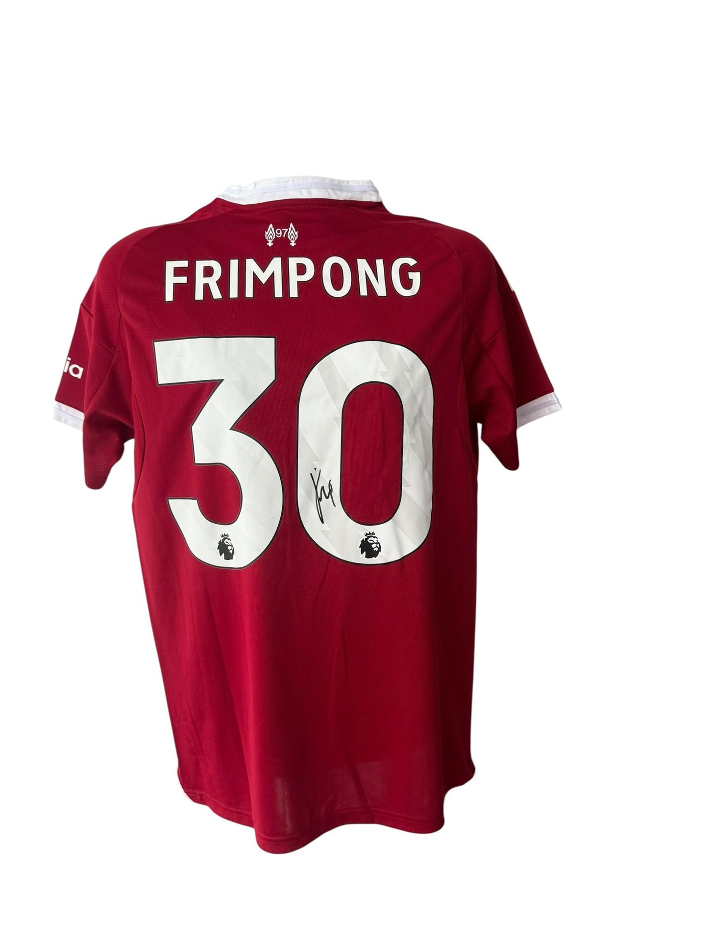 Jeremie Frimpong hand signed 25/26 home shirt