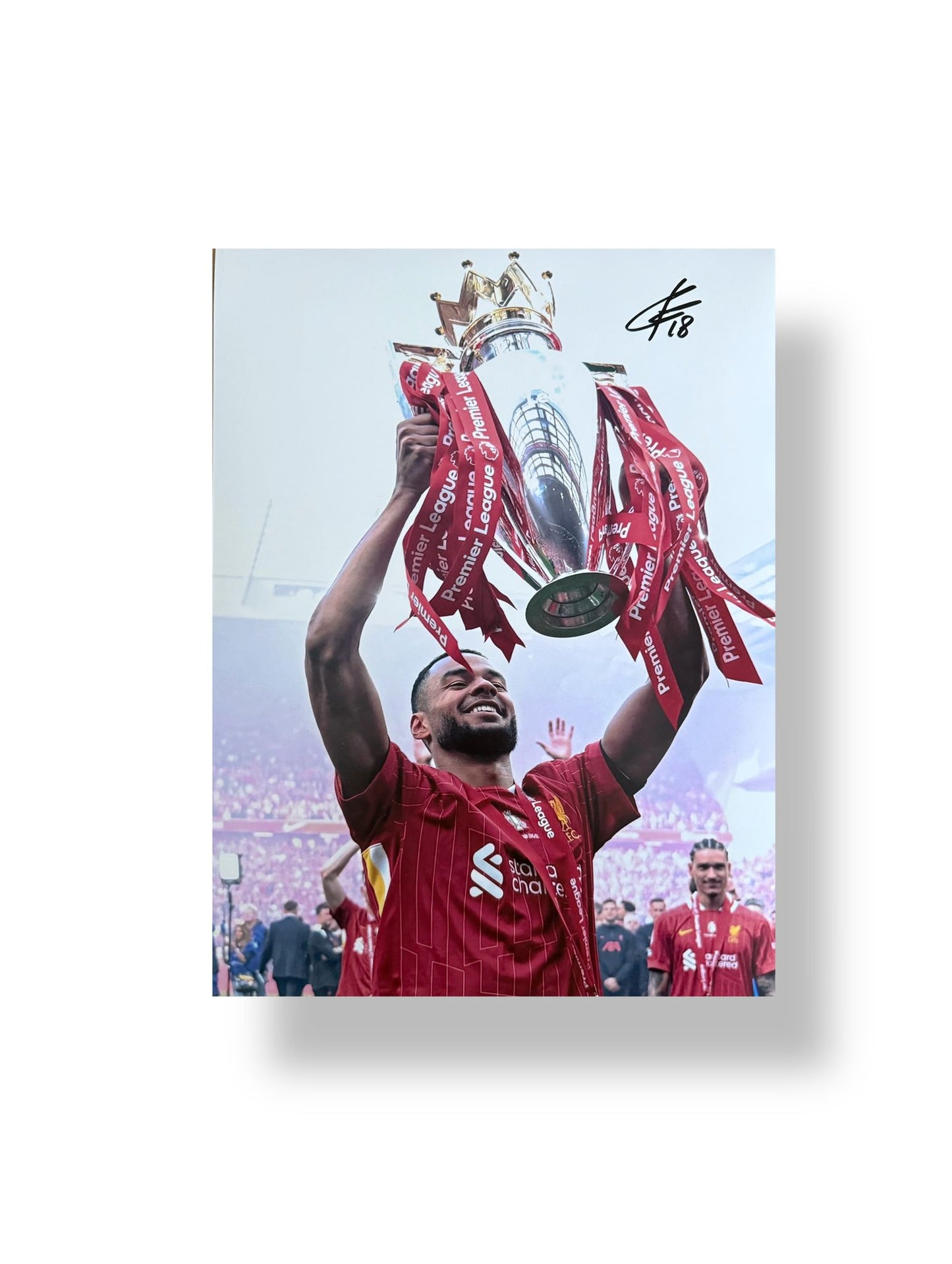 Coay Gakpo hand signed A4 image