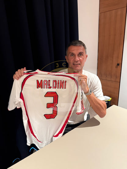 Paolo Maldini hand signed 2007 AC Milan Shirt