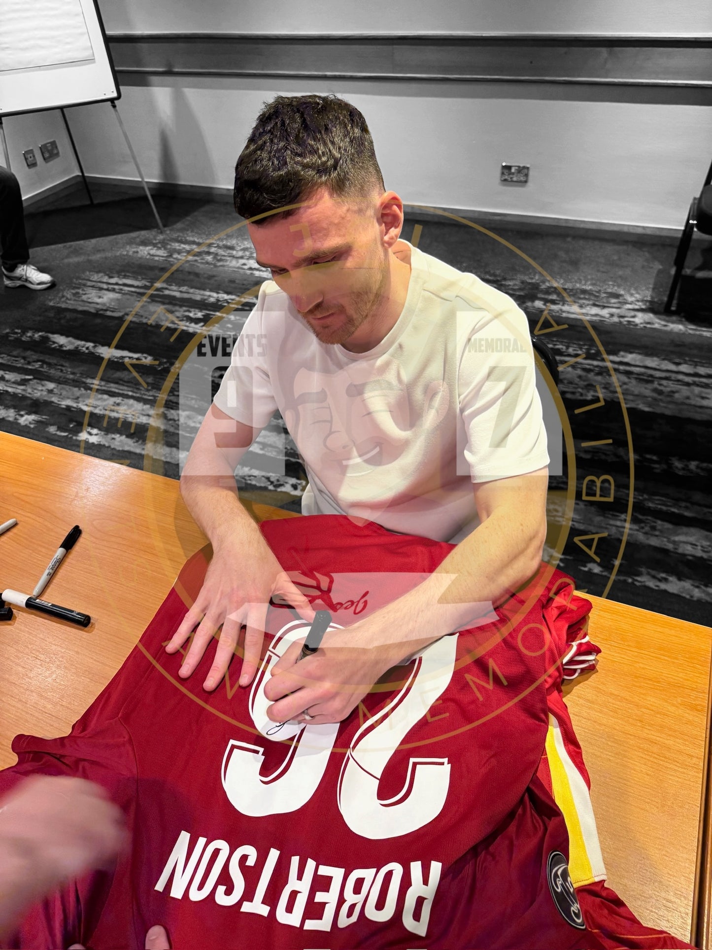 Andy Robertson Hand Signed 18/19 Home shirt