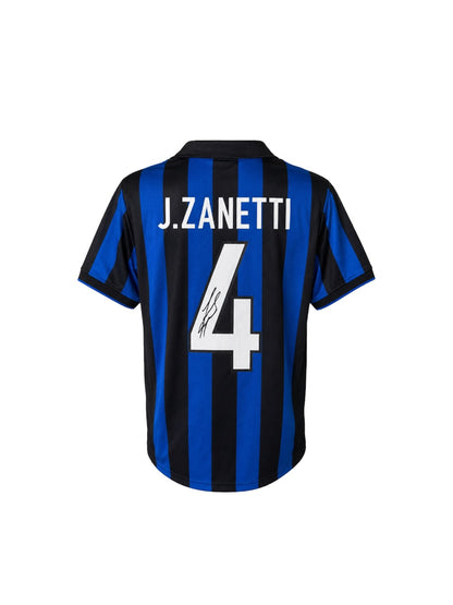 Javier Zanetti Hand Signed Inter Milan Home Shirt