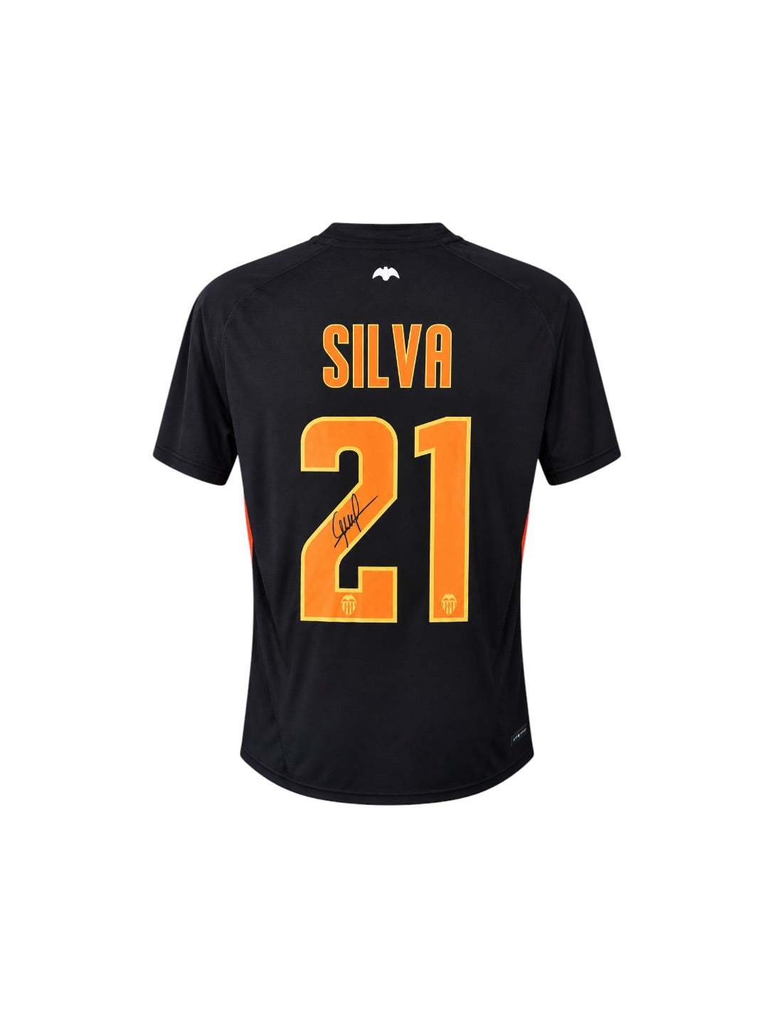 David Silva Hand Signed Valencia Away Shirt