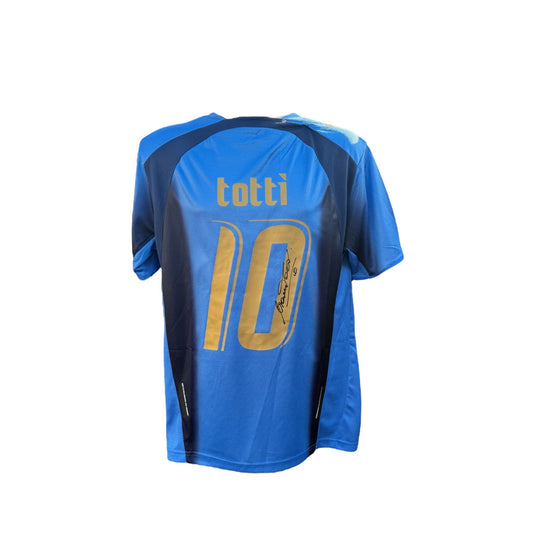 Francesco Totti signed Italy 2006 shirt