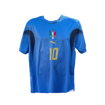Francesco Totti Front signed Italy 2006 shirt