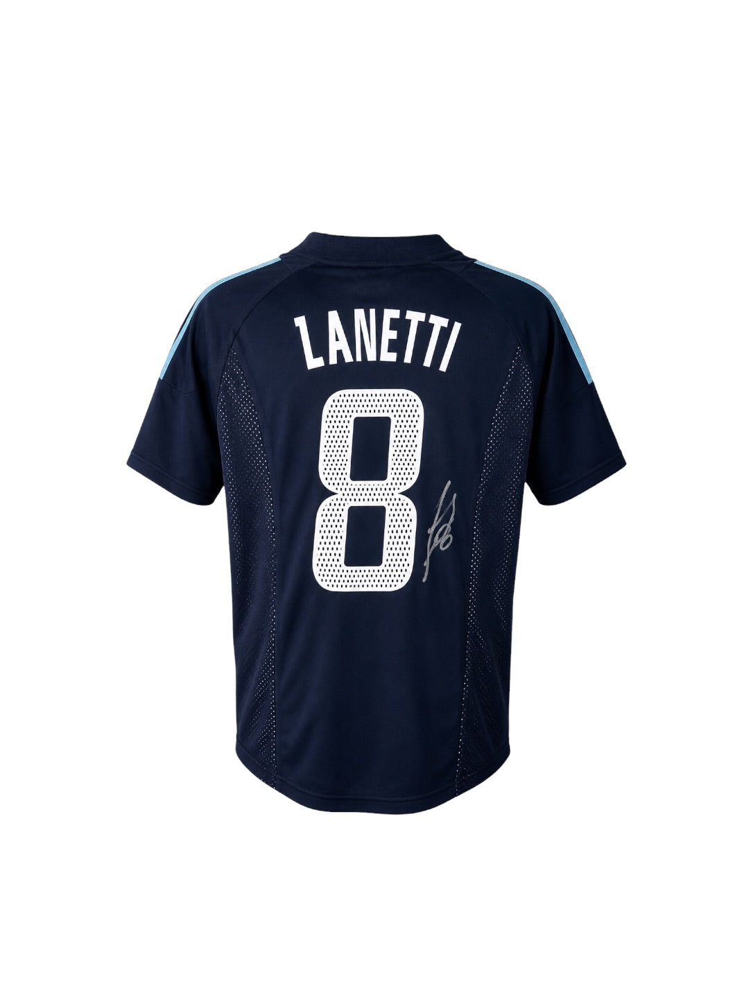 Javier Zanetti Hand Signed Argentina Away Shirt