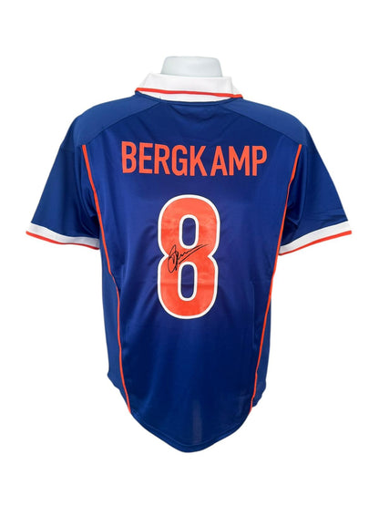 Dennis Bergkamp Hand Signed 1998 Netherlands Away Shirt