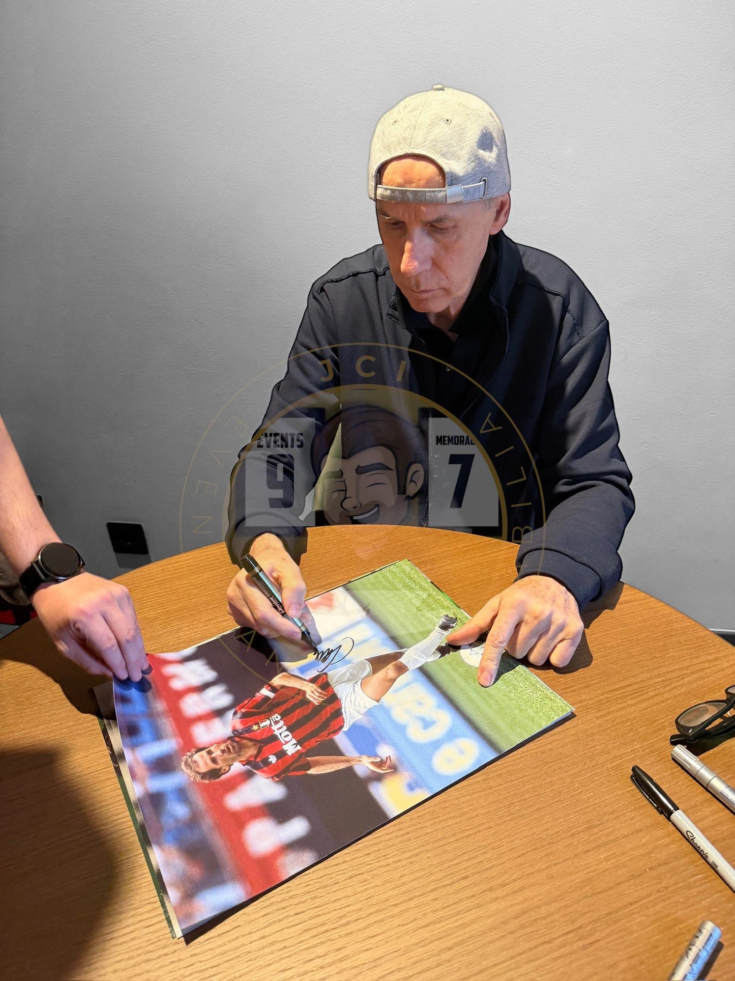 Franco Baresi hand signed 16x12 Image