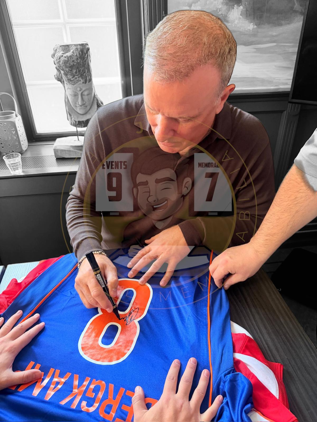 Dennis Bergkamp Hand Signed 1998 Netherlands Away Shirt