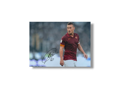 Francesco Totti Hand signed 16x12 Image
