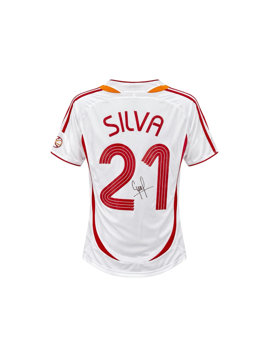 David Silva Hand Signed Spain Away Shirt