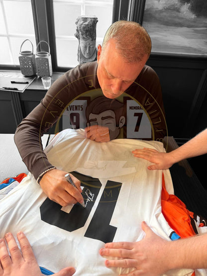 Dennis Bergkamp Hand Signed Inter Milan 1994/95 away shirt