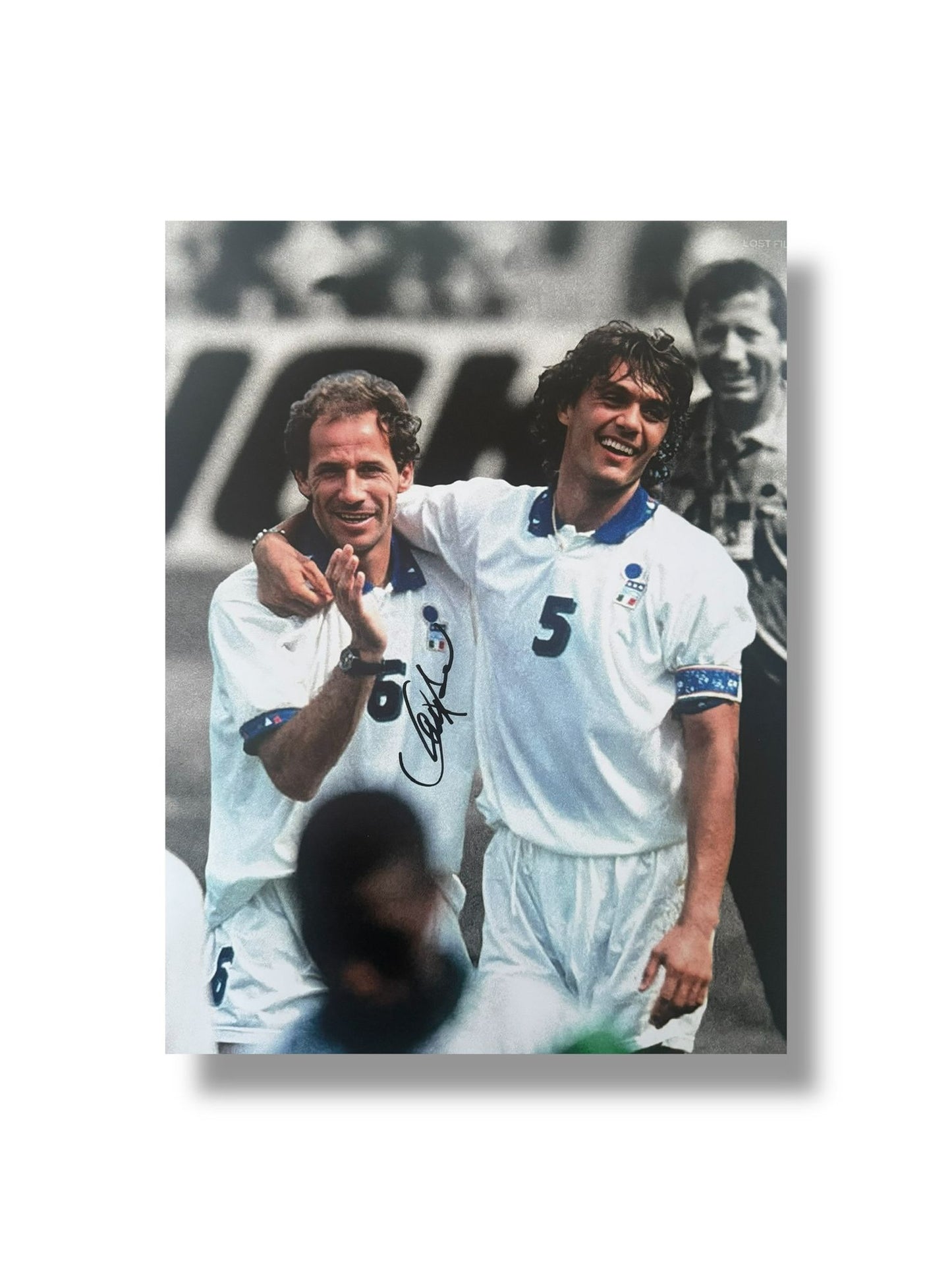 Franco Baresi hand signed 16x12 Image