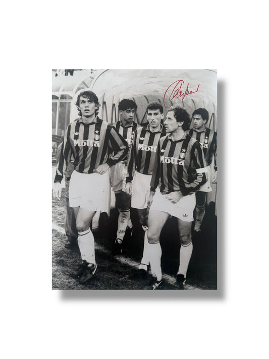 Franco Baresi hand signed 16x12 Image