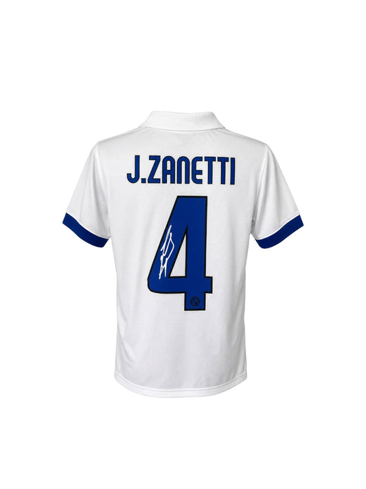 Javier Zanetti Hand Signed Inter Milan Away Shirt
