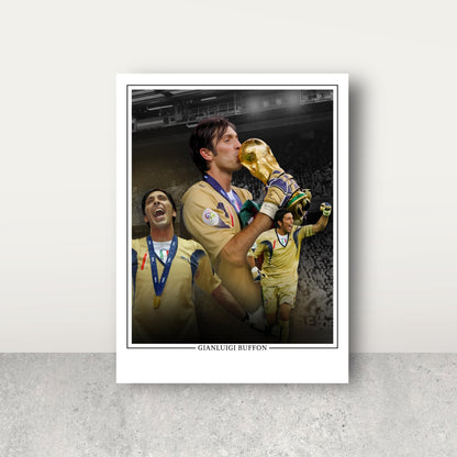 Pre order - Gianluigi Buffon signed 16x12 montage