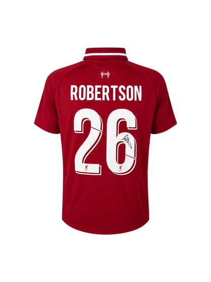 Andy Robertson Hand Signed 18/19 Home shirt