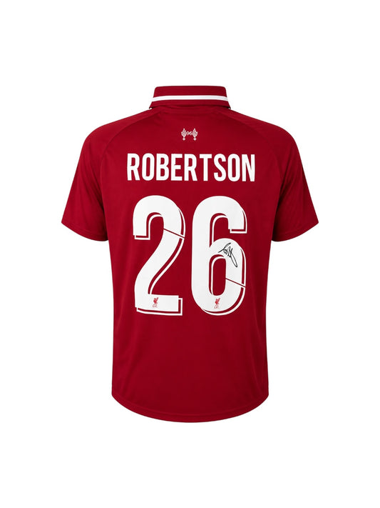 Andy Robertson Hand Signed 18/19 Home shirt