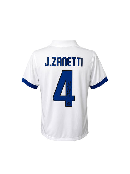 Javier Zanetti Hand Signed Inter Milan Away Shirt