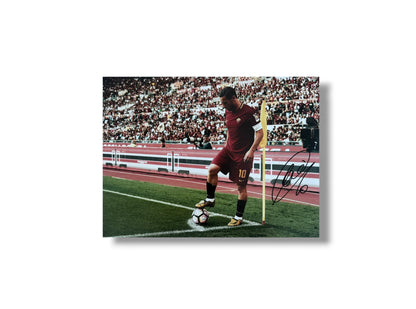 Francesco Totti Hand signed 16x12 image