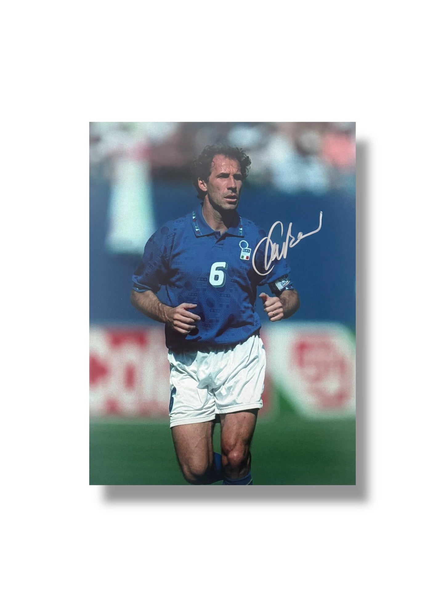 Franco Baresi hand signed 16x12 Image