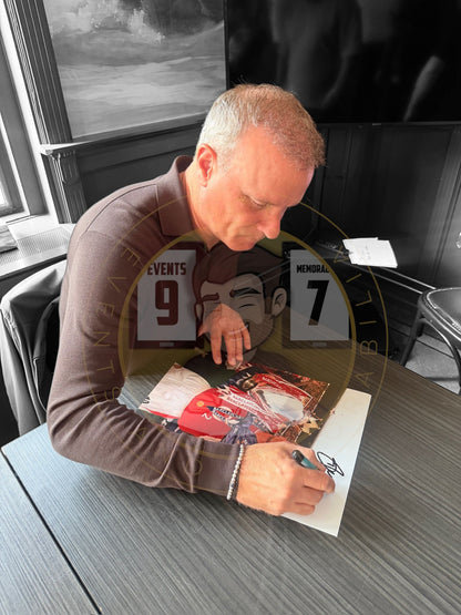 Dennis Bergkamp Hand Signed 16X12 Image