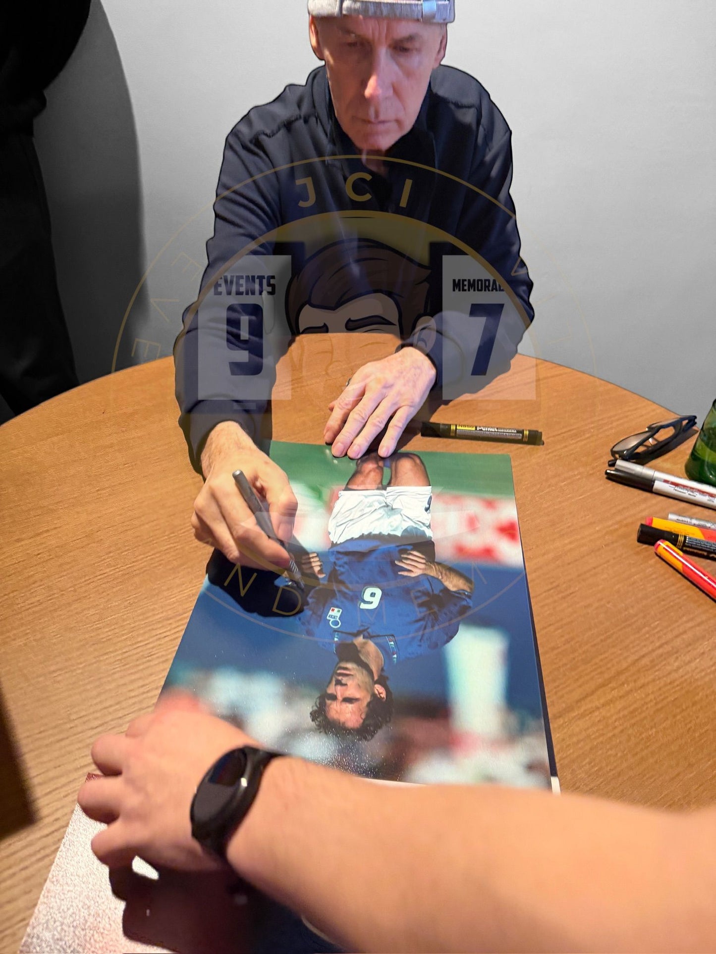 Franco Baresi hand signed 16x12 Image