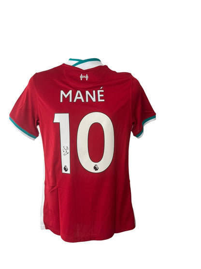 Sadio Mane hand signed 20/21 home shirt