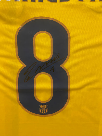 Andrés Iniesta hand signed shirt