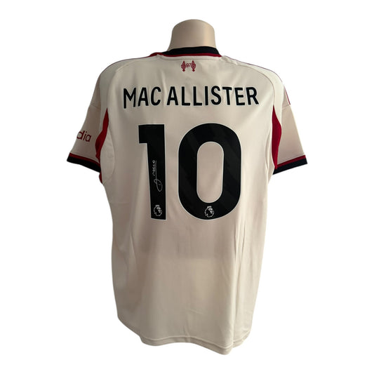 Alexis Mac Allister hand signed 25/26 away shirt