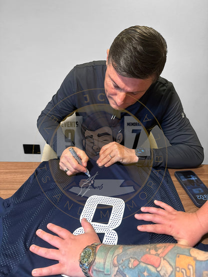 Javier Zanetti Hand Signed Argentina Away Shirt