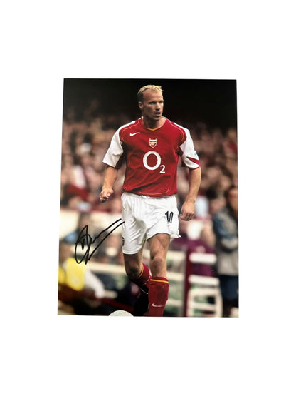 Dennis Bergkamp Hand Signed 16X12 Image