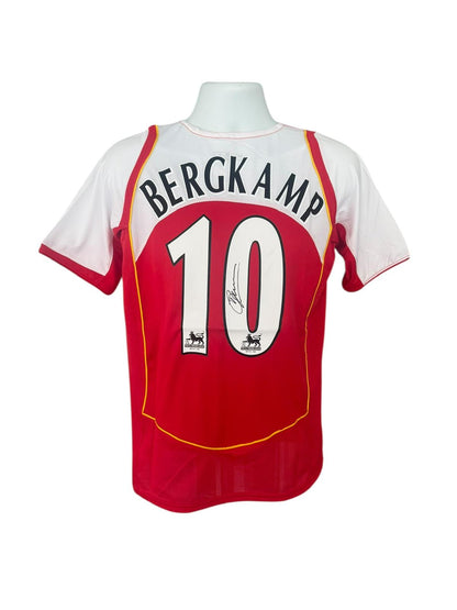 Dennis Bergkamp Hand Signed 2004/05 Arsenal Home Shirt