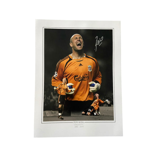 Pepe Reina hand signed 16x12 image