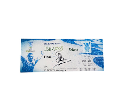 Fernando Morientes hand signed replica Super cup final ticket