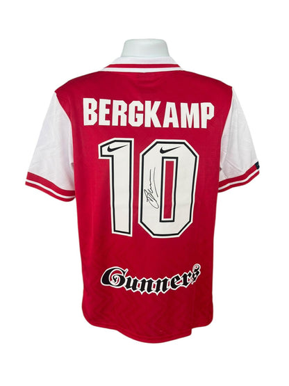 Dennis Bergkamp Hand Signed 1994/96 Arsenal Home Shirt