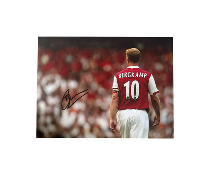 Dennis Bergkamp Hand Signed 16X12 Image