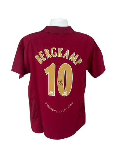 Dennis Bergkamp Hand Signed 2005/06 Arsenal Home Shirt