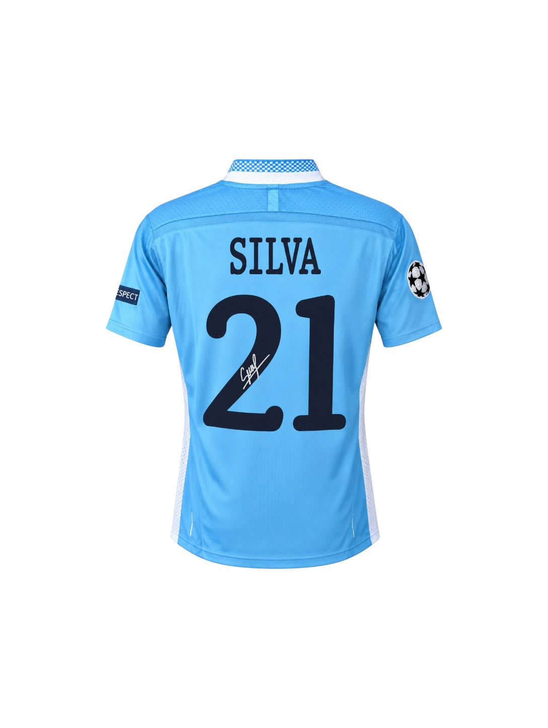 David Silva Hand Signed Manchester City Shirt