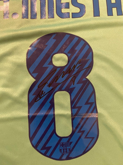 Andrés Iniesta hand signed shirt